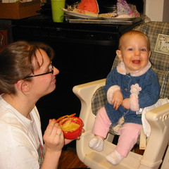 Aeryn Enjoys Her Meal.JPG
