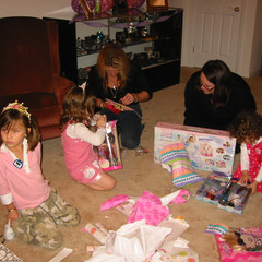 Getting the Barbies Out.JPG
