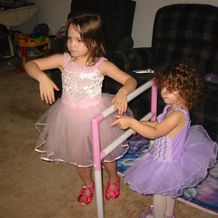 Sweet Sisters Sharing their Gift.JPG