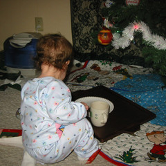 Ana Eats Santas Last Cookie.JPG