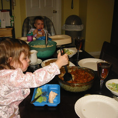 Aubri Starts Dinner.JPG