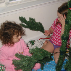 Ana and Aubri Work Together.JPG