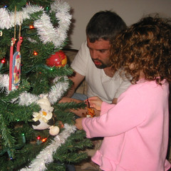 Ana and Dad Working.JPG