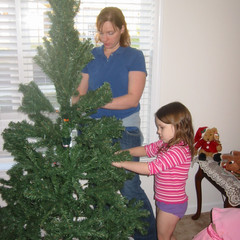 Aubri and Mom Working.JPG