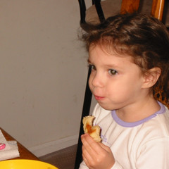 Enjoying a Biscuit.JPG
