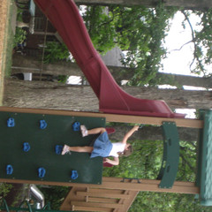 Aubri Scales the Wall.JPG