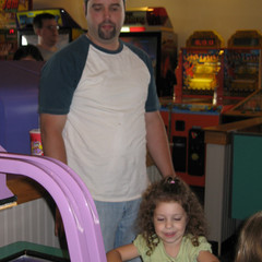Dad and Ana Play Hockey.JPG