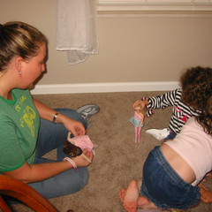 Barbies with Larissa.JPG