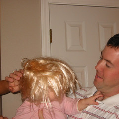 Chris Gives Olivia Hair.JPG