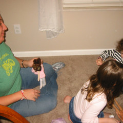 The Girls Get Lariss to Play Barbies.JPG