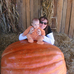 Aeryn Momma and One BIG Pumpkin.jpg