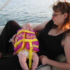 Momma and Lil A on the Boat.JPG